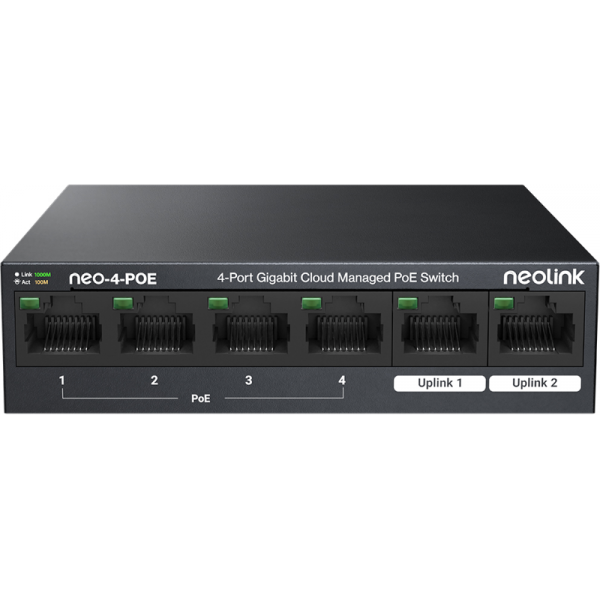 neolink 4-Port PoE+ Managed Gigabit Network Switch